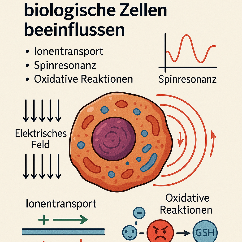 „Elektromagnetische Felder und Zellen: 5 faszinierende Mechanismen, wie EMF biologische Prozesse beeinflussen“