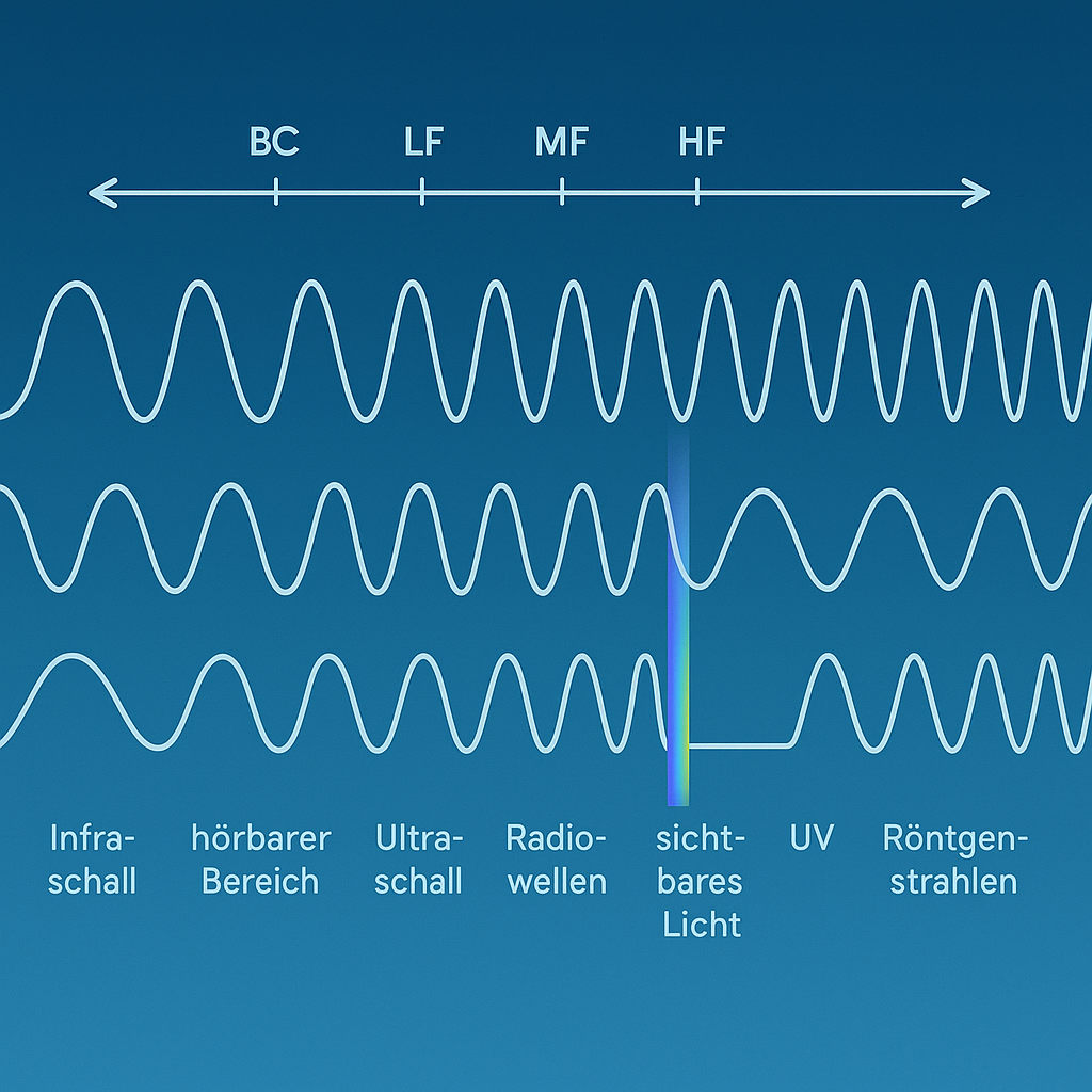 Die Frequenzspektren – Von Infraschall bis Gamma-Strahlung